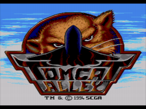 Tomcat Alley title screen for Sega CD